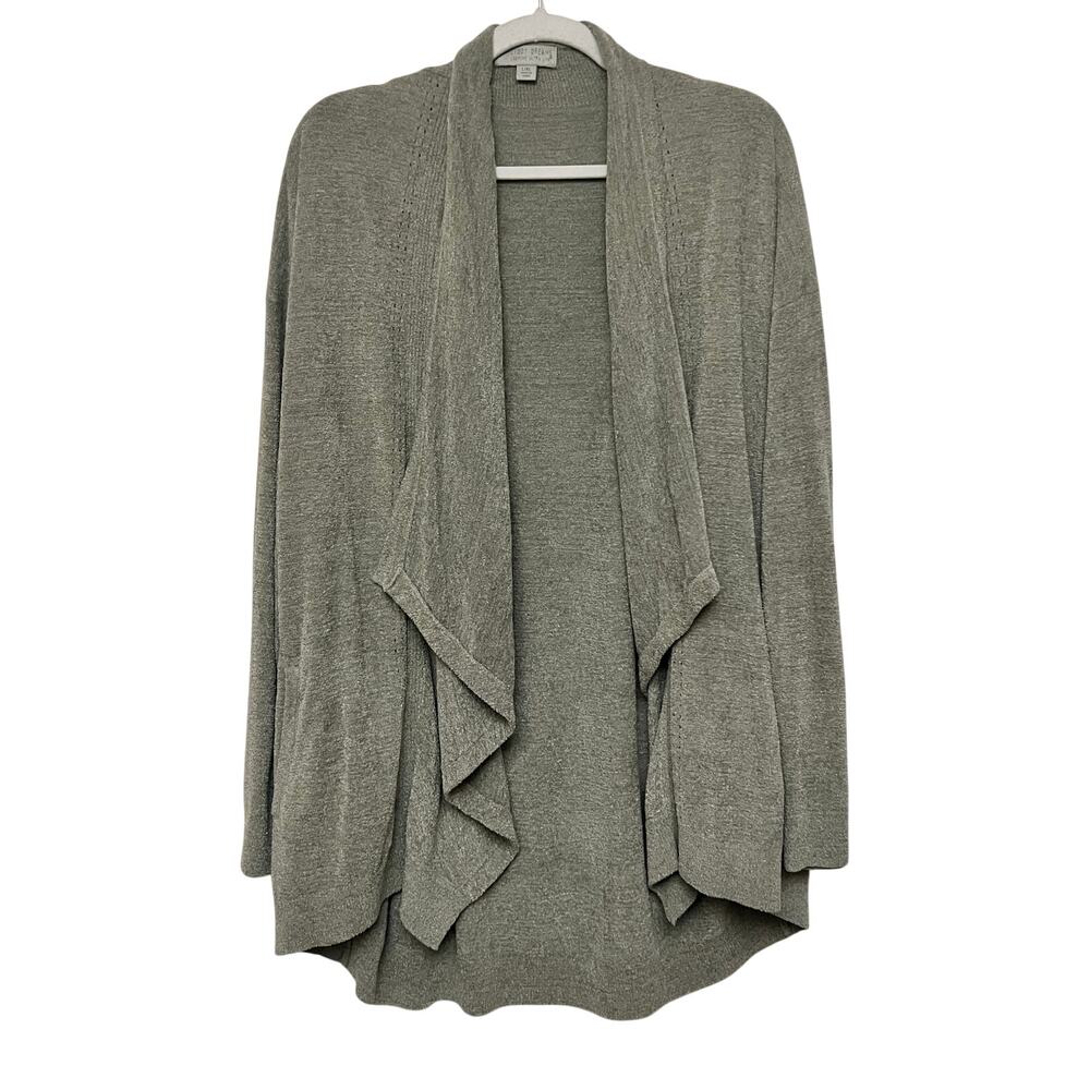 BAREFOOT DREAMS Women's L/XL The CozyChic Lite Circle Cardigan Sweater Plush